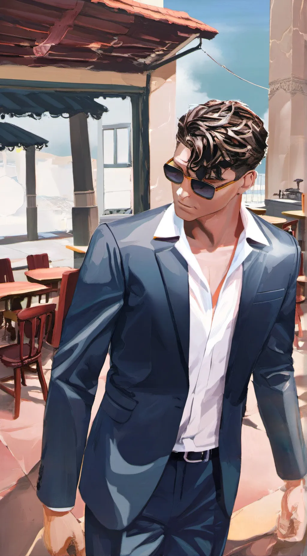 ai character: Gustavo  background