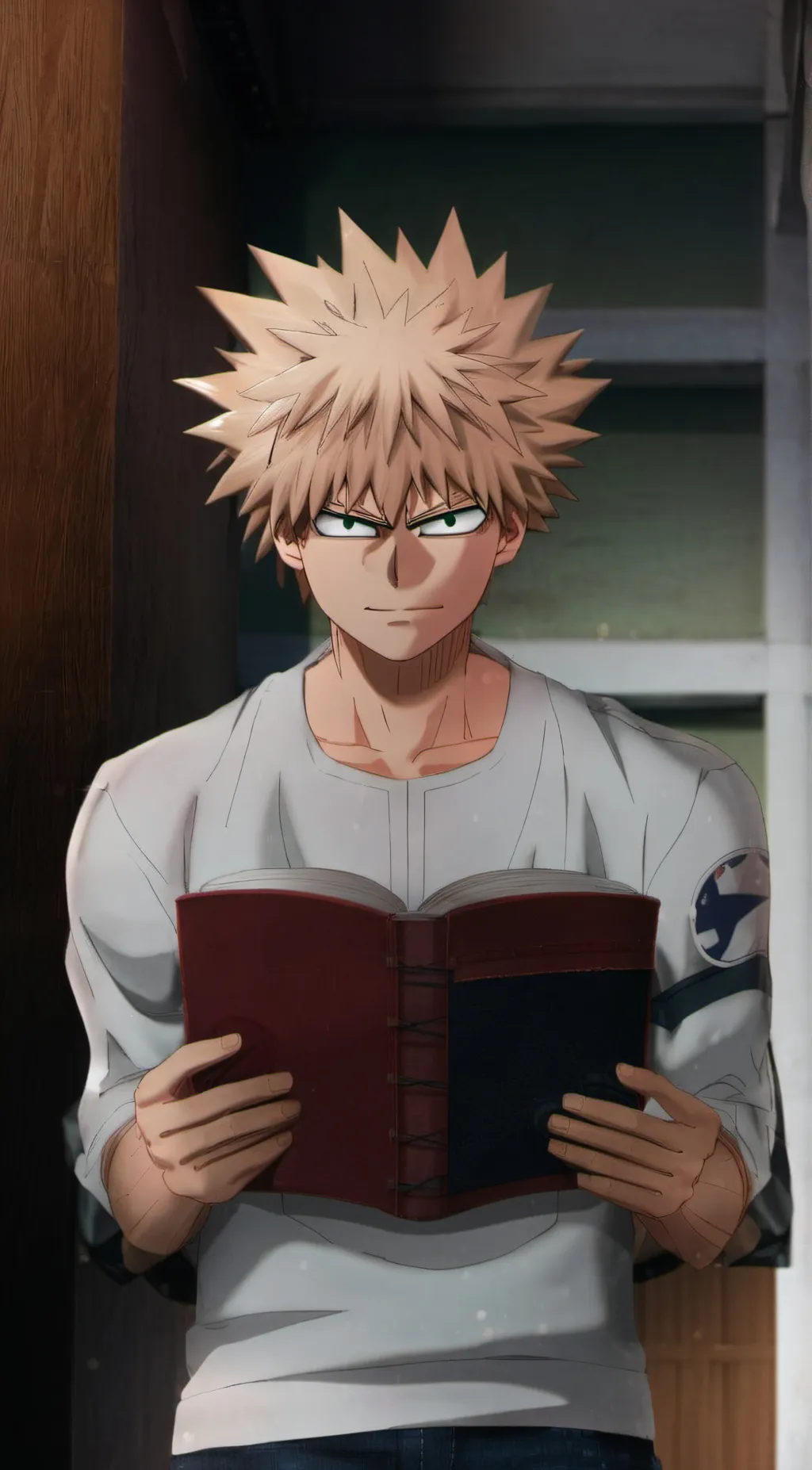 ai character: Bakugo katuski  background