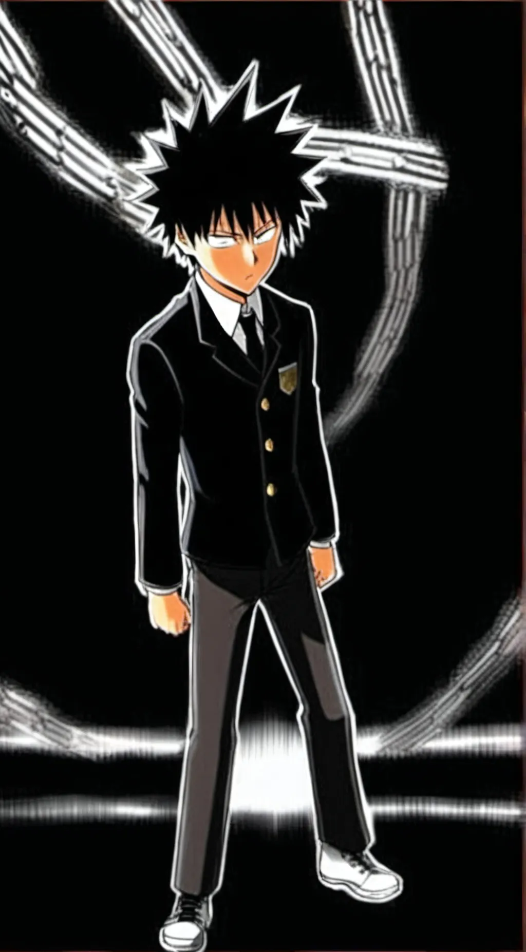 ai character: Child Saitama background