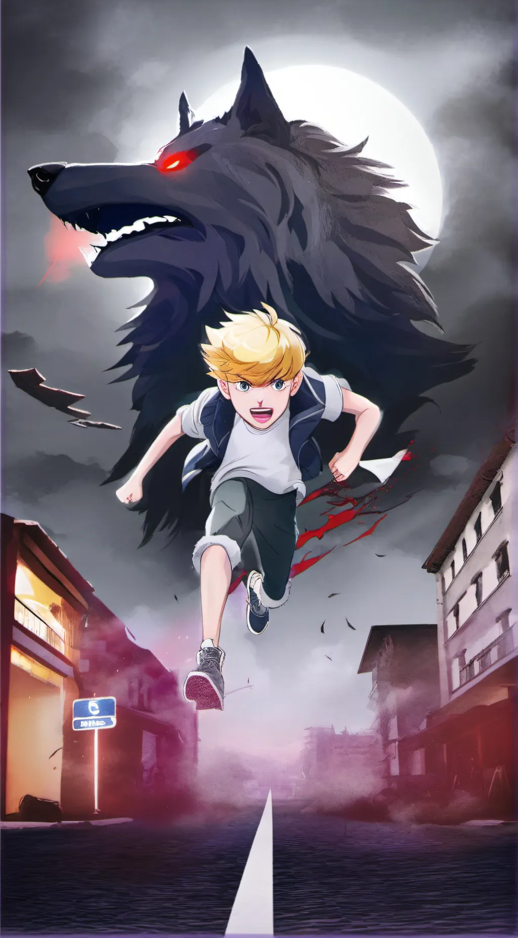 ai character: J And C Wolf background