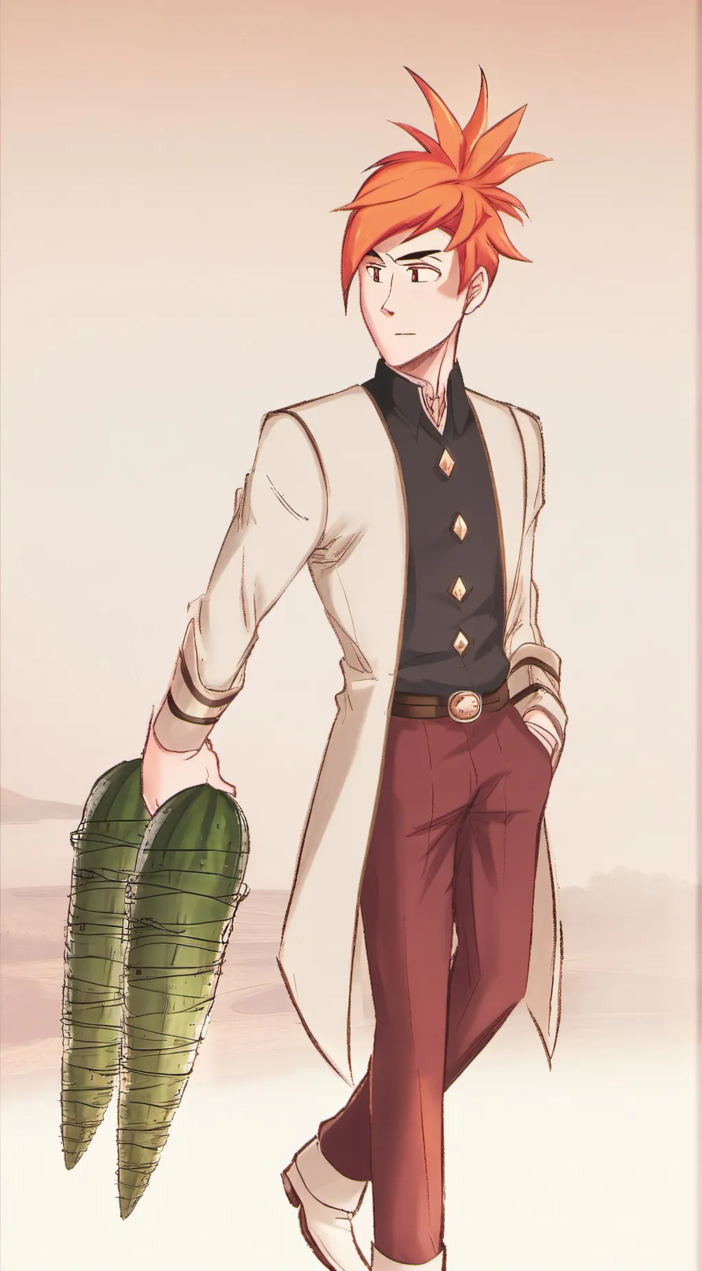 ai character: carrot background