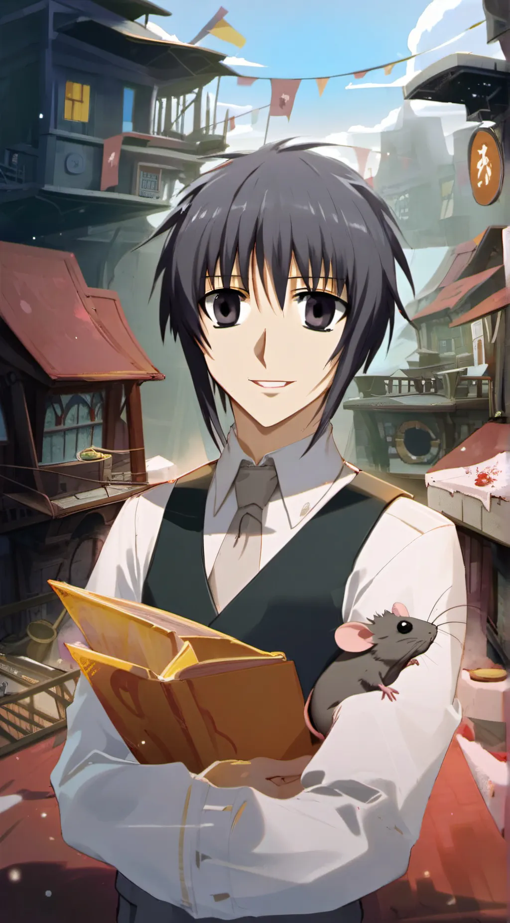 ai character: Yuki Sohma background