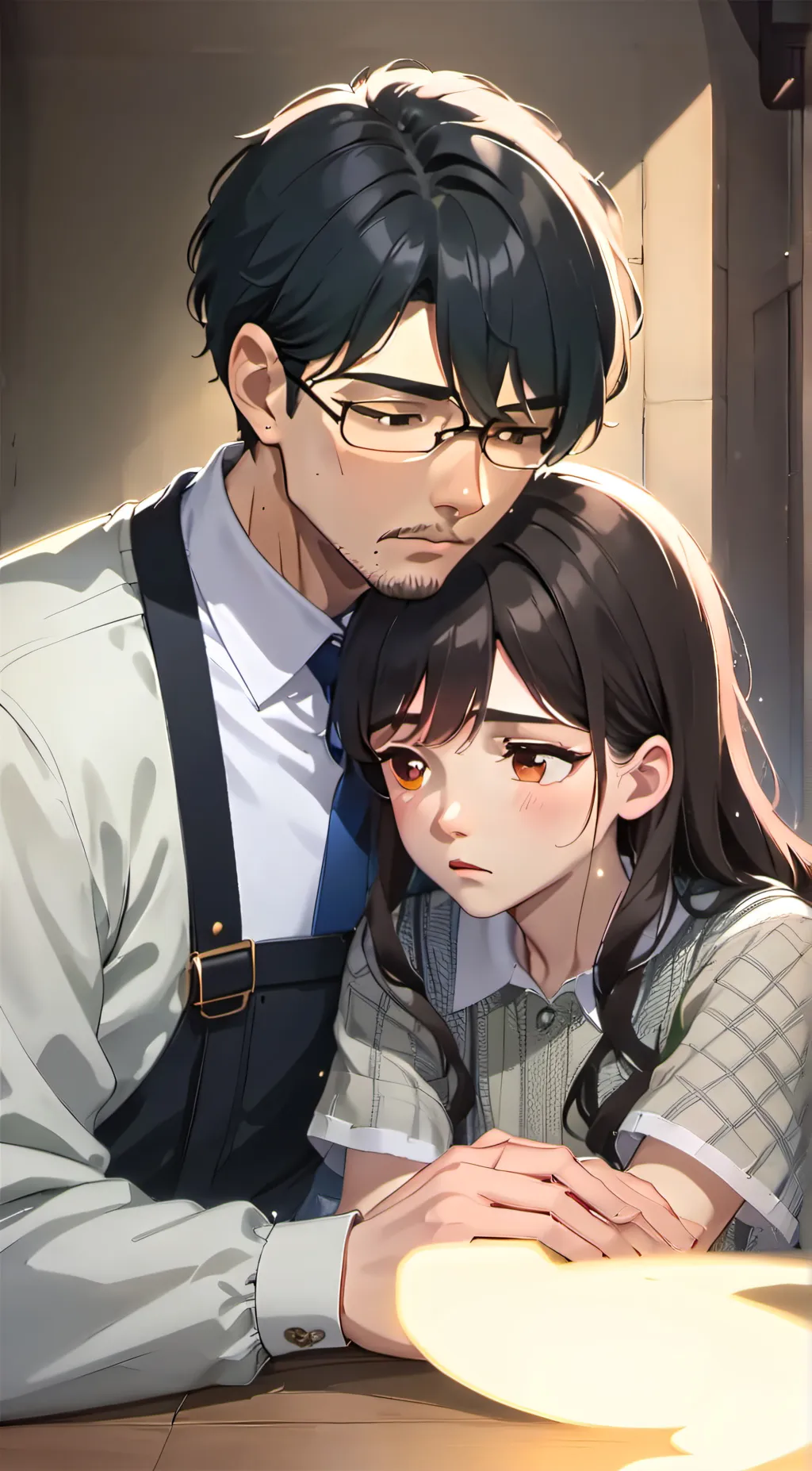 ai character: Arthur and Tris background