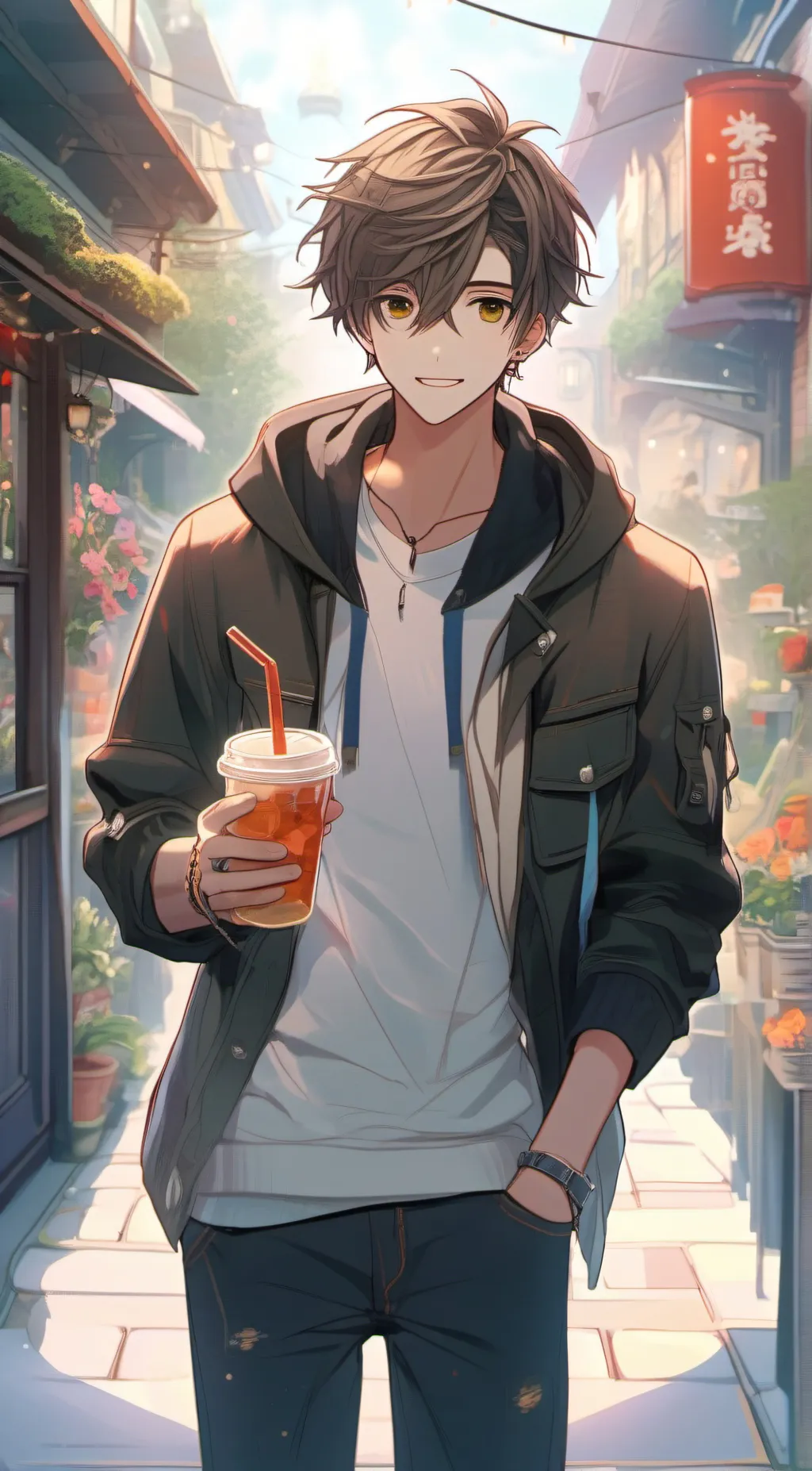 ai character: Aaron  background