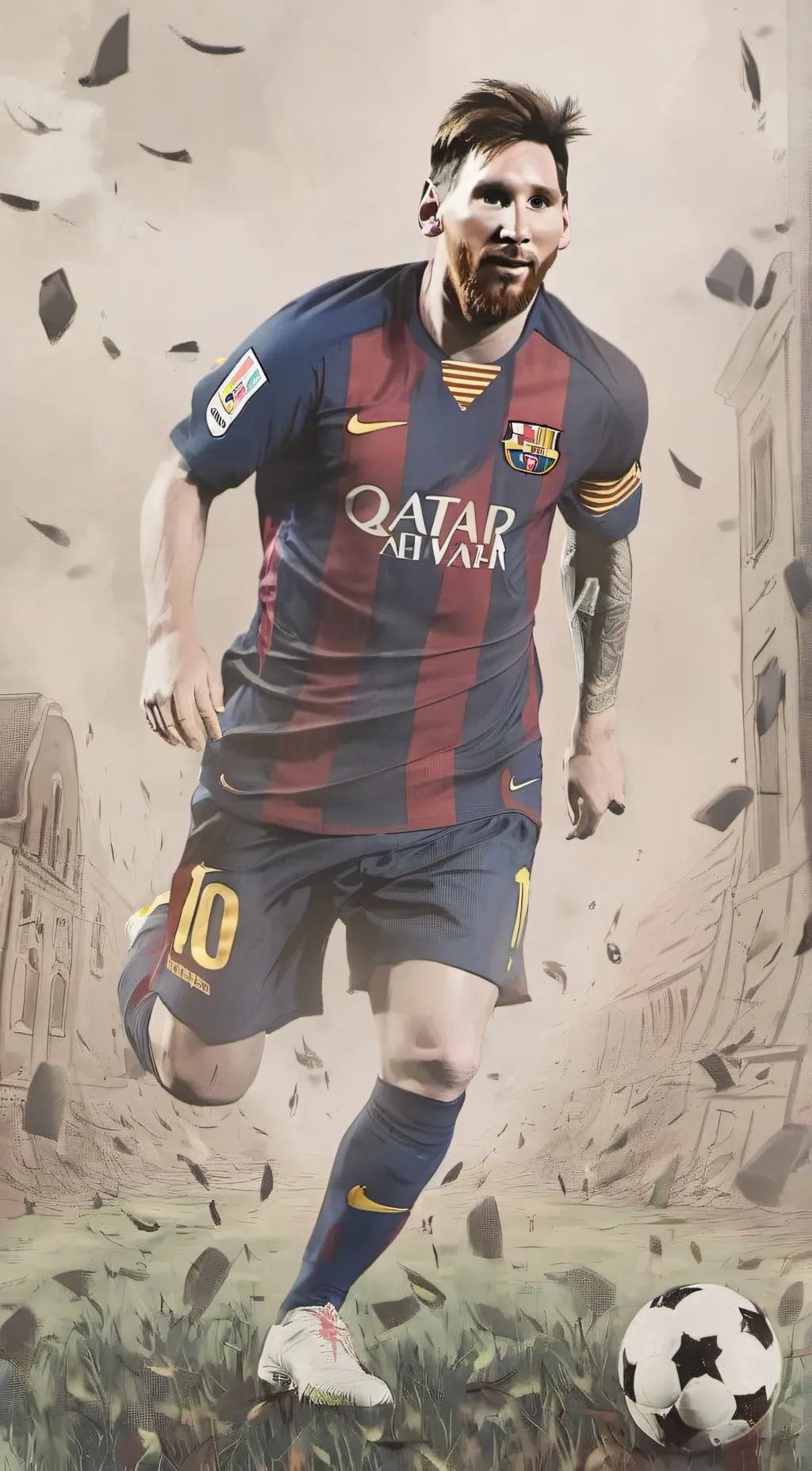 ai character: messi background
