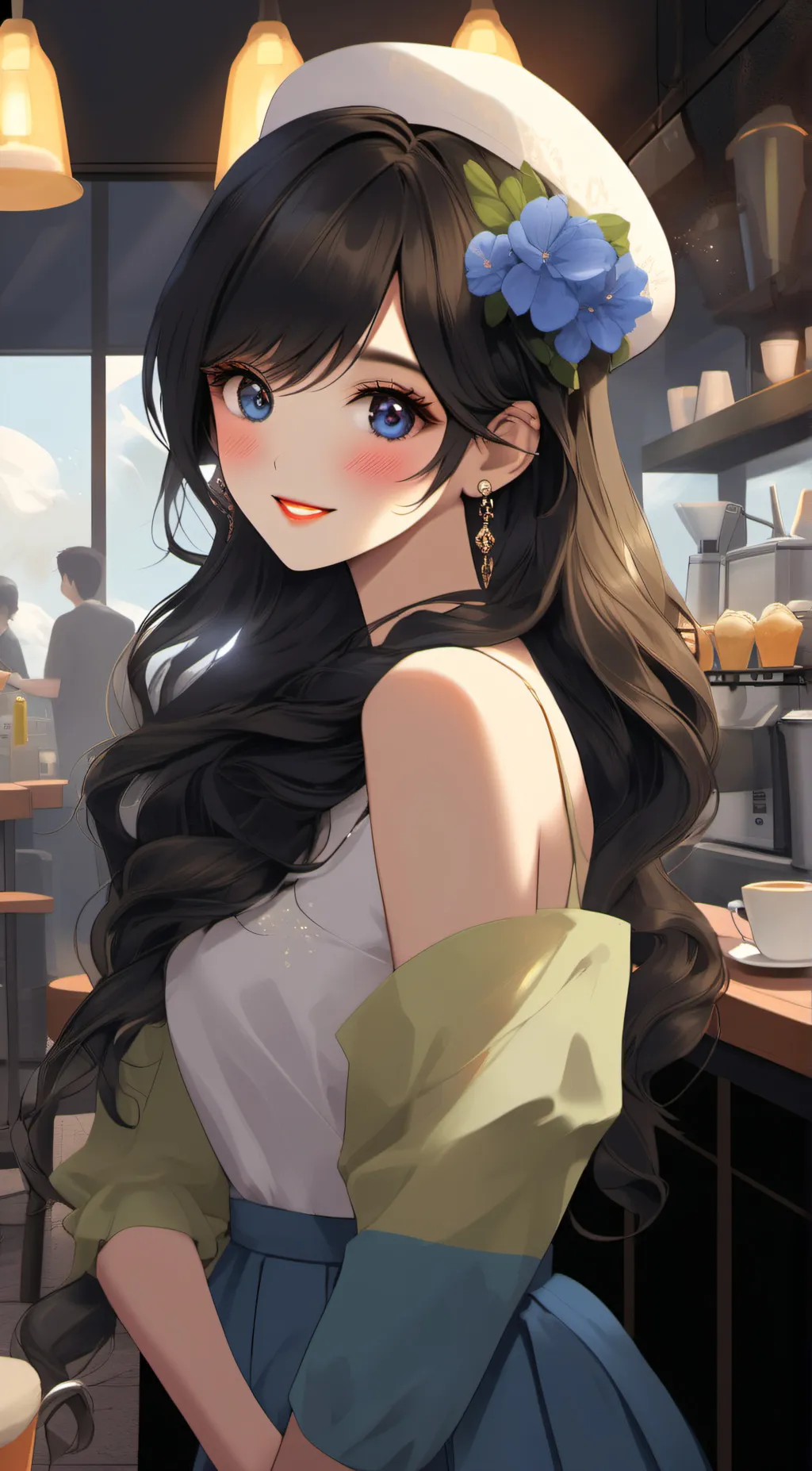 ai character: Rose background