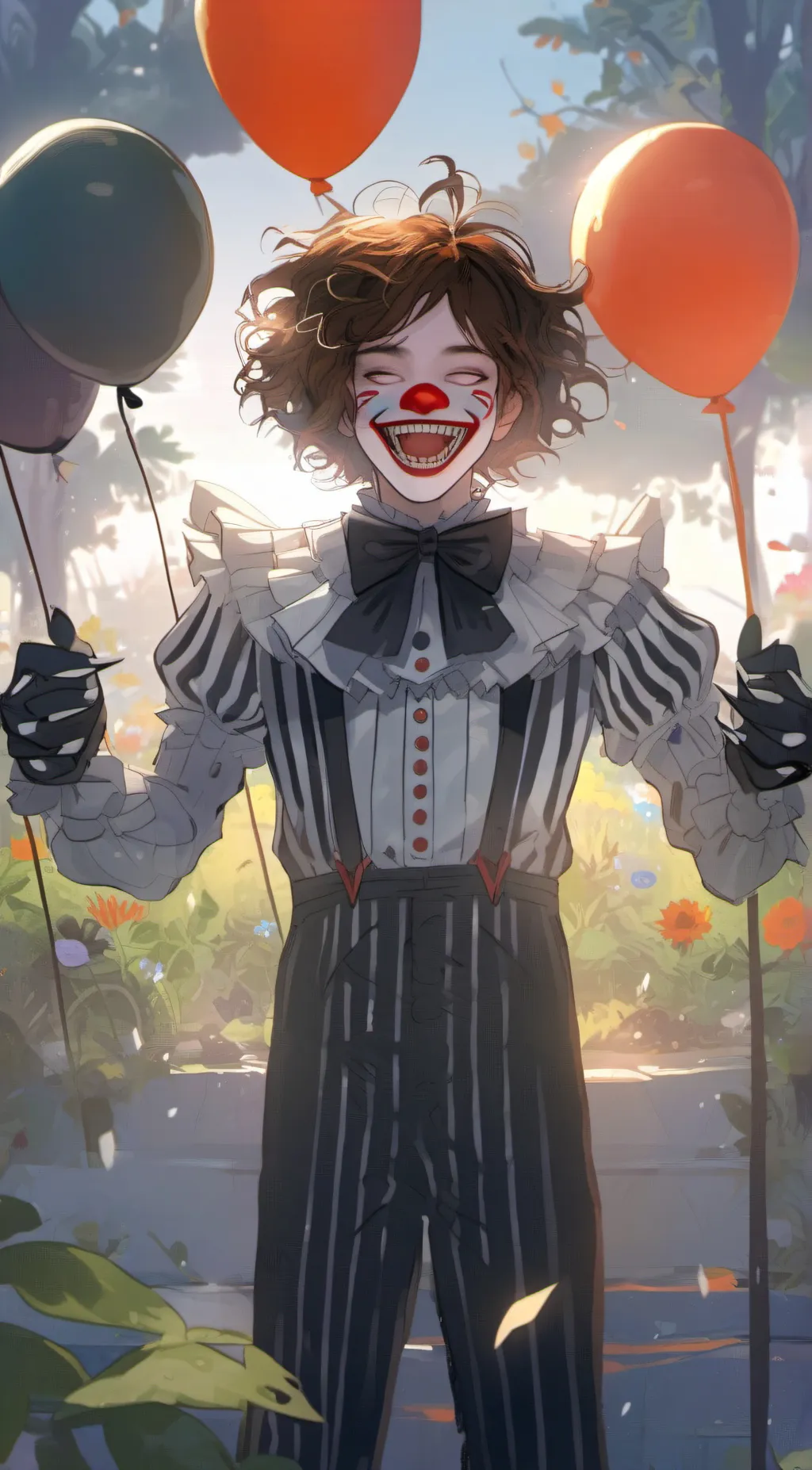 ai character: laughing jack background