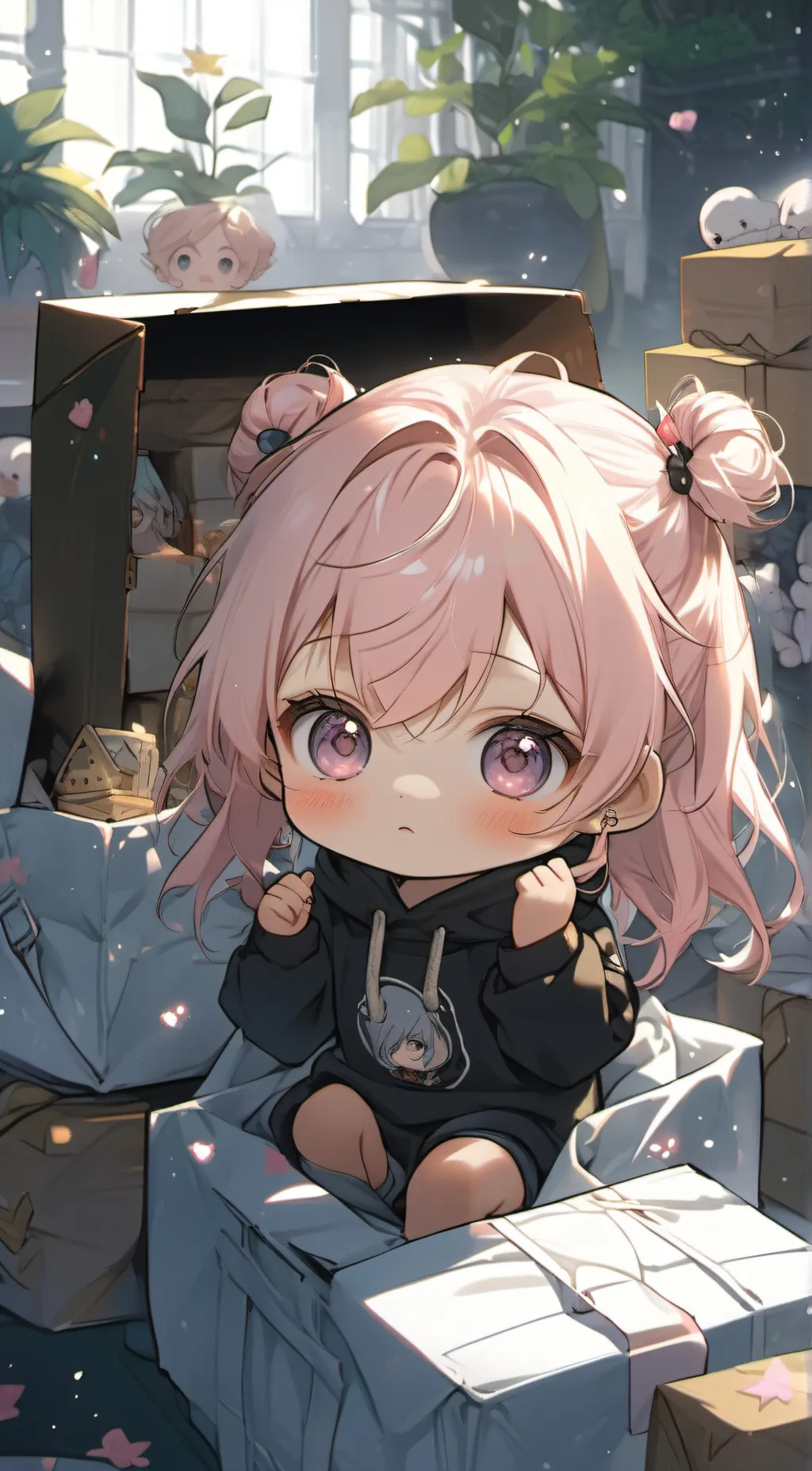 ai character: Blossom background