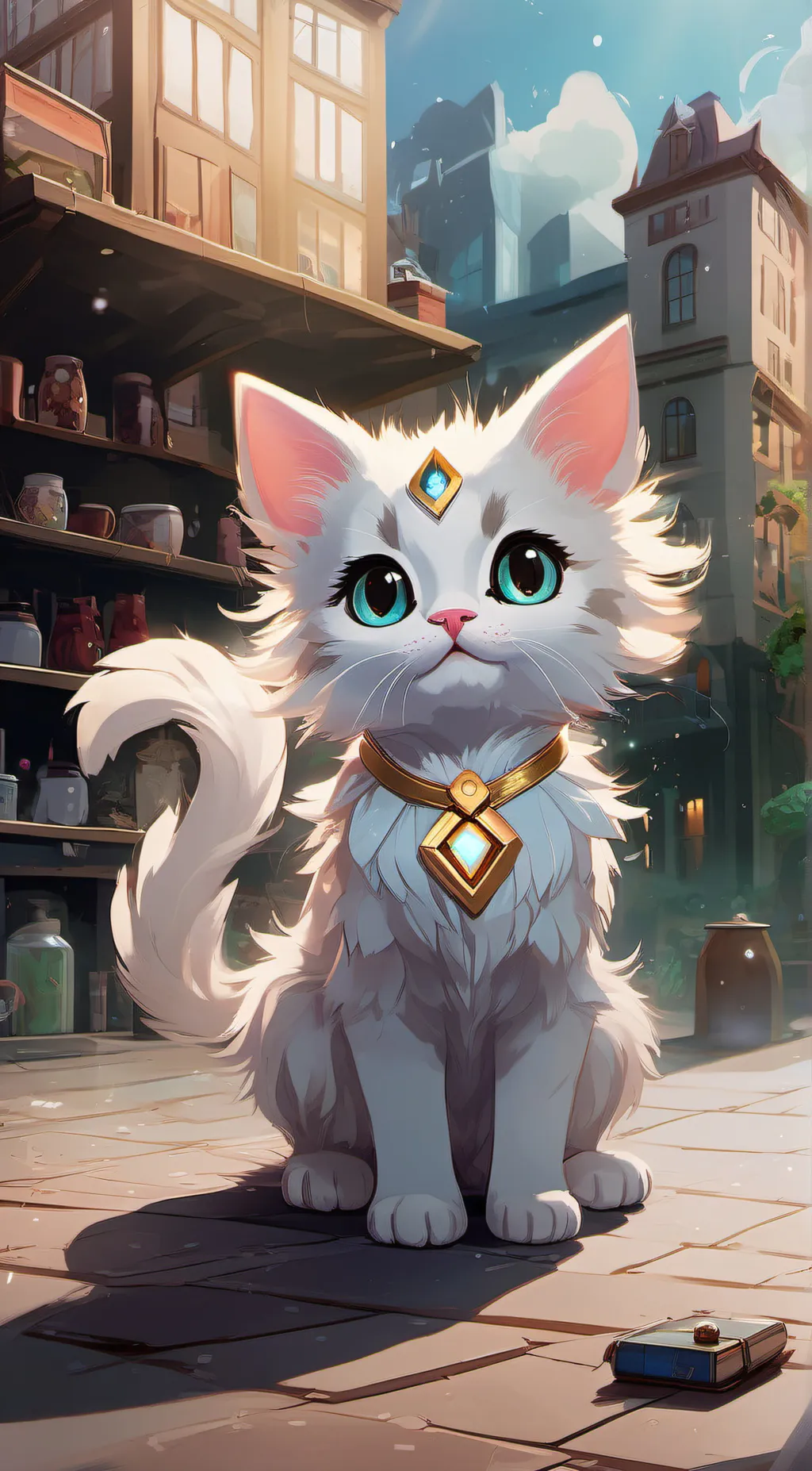 ai character: bella the cat background