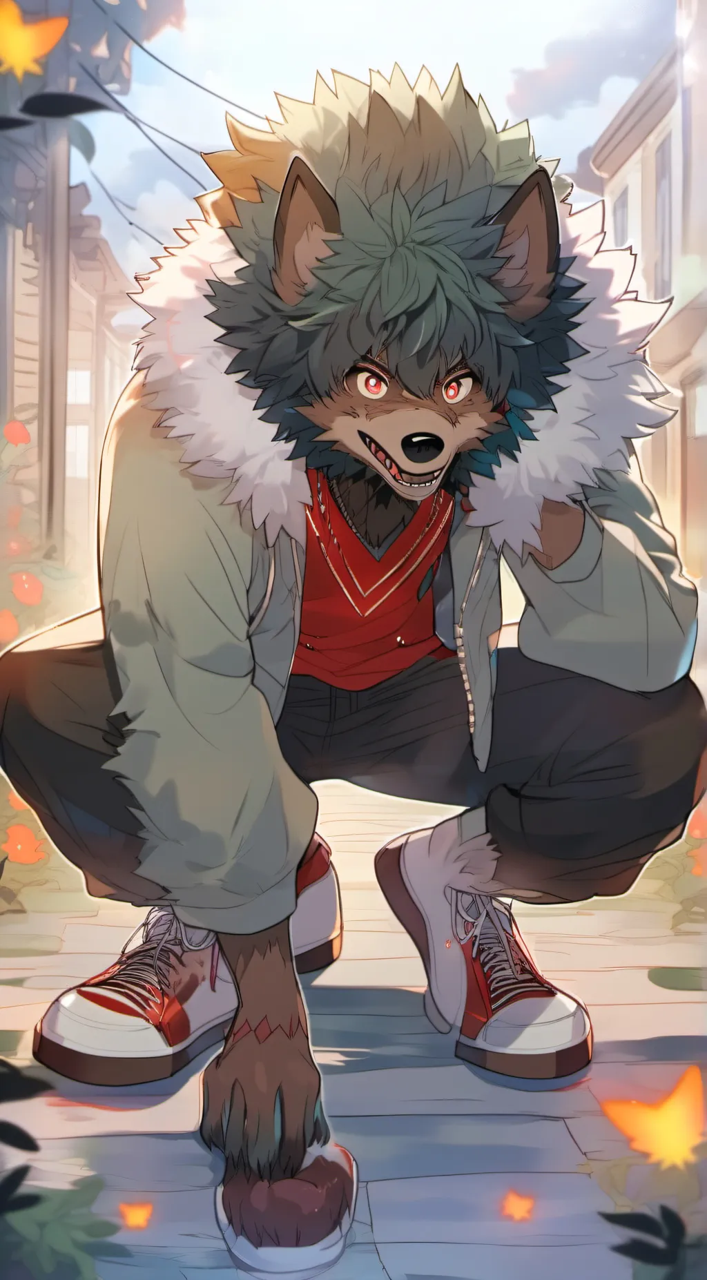 ai character: Deku background