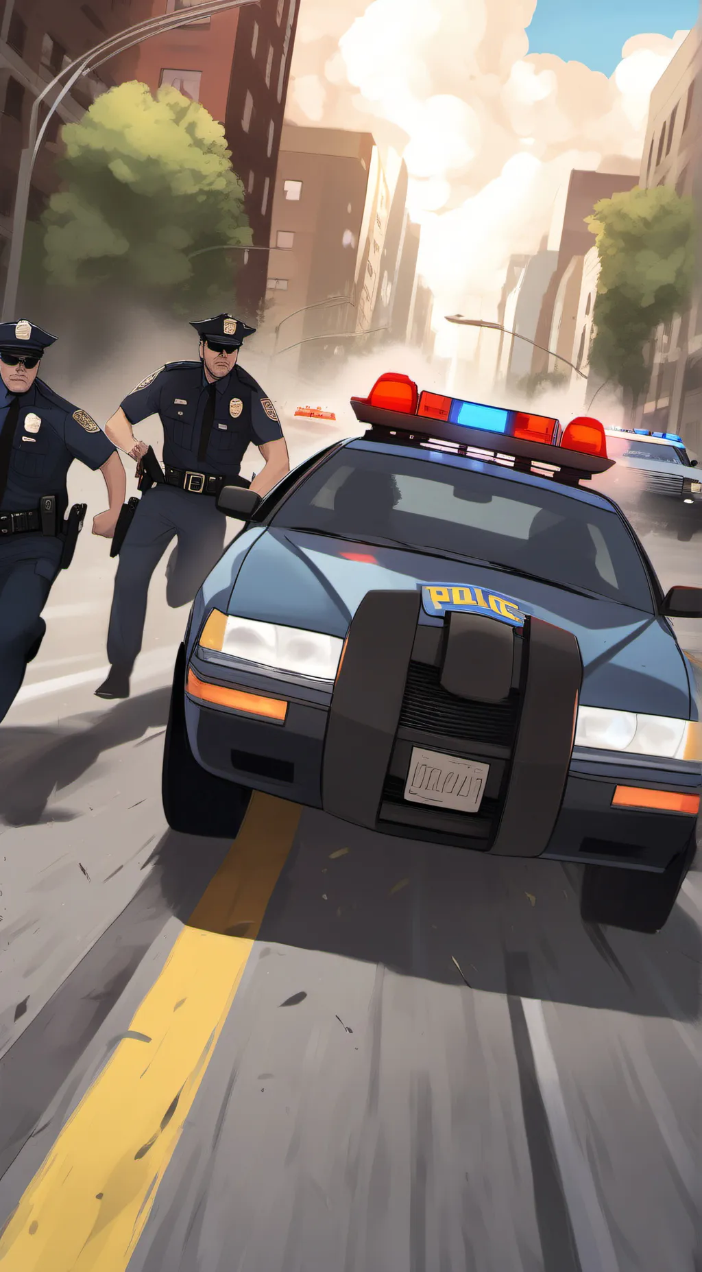 ai character: Police Chase background