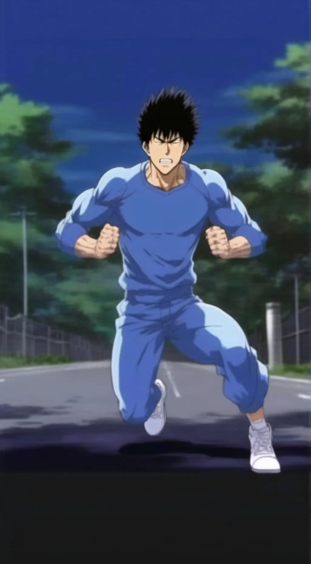 ai character: Young Saitama background