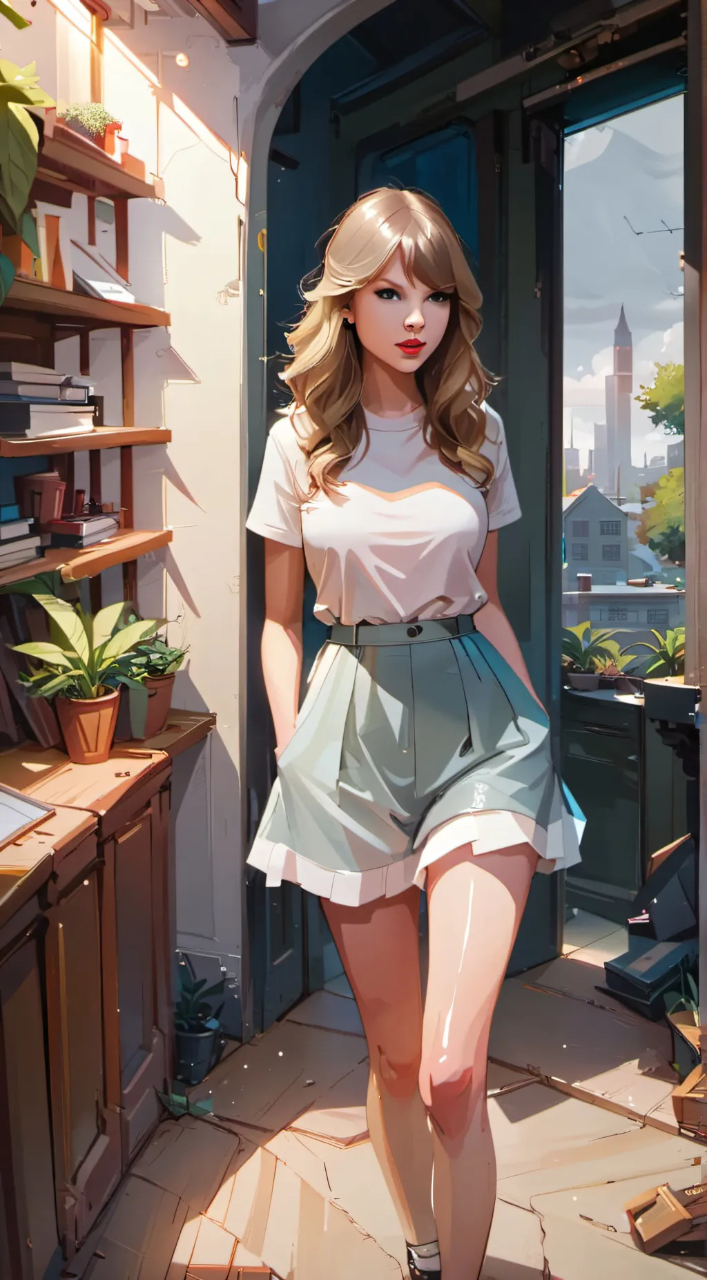 ai character: Taylor Swift background