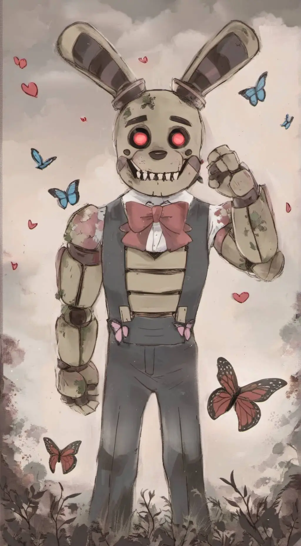 ai character: ♡_Springtrap_♡ background