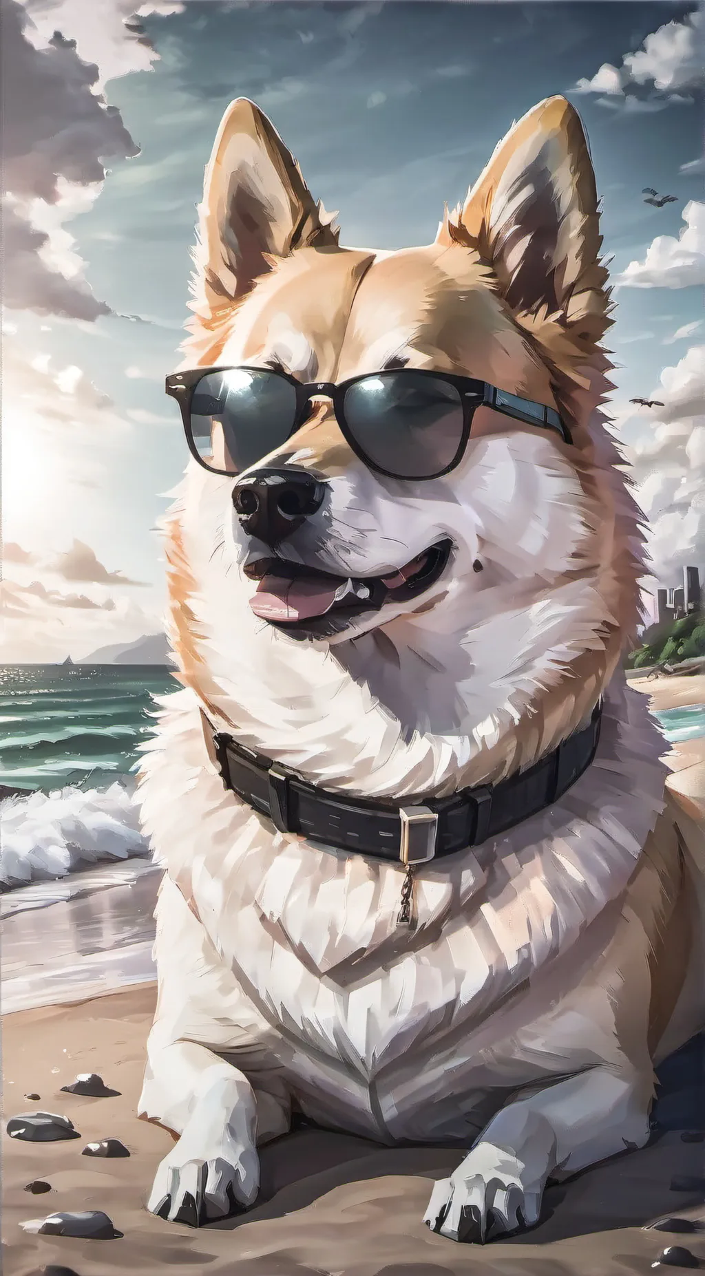 ai character: magic Doge background