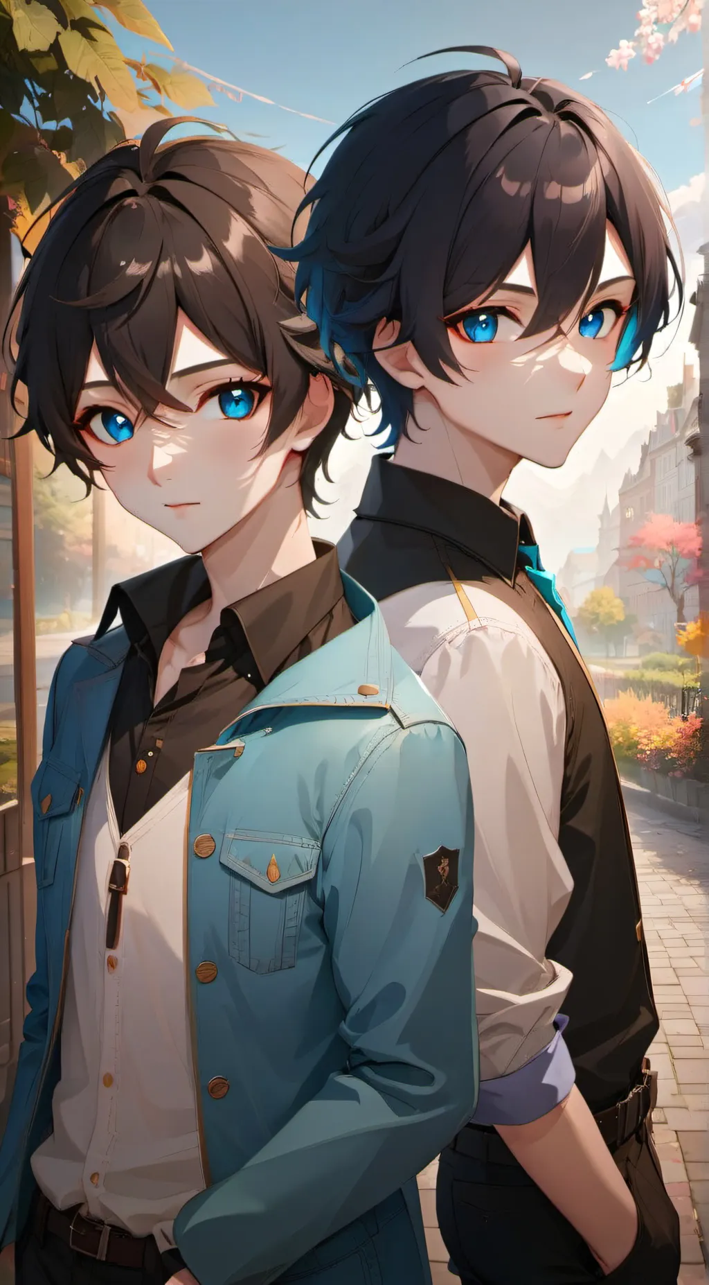 ai character: Ein and Pierce background