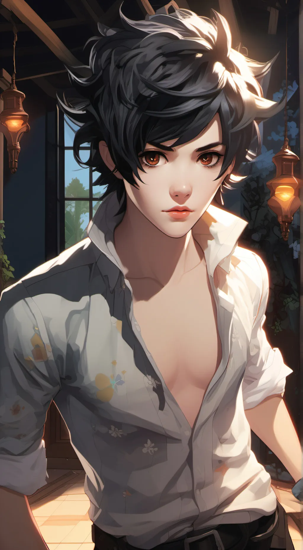 ai character: Sasuke background