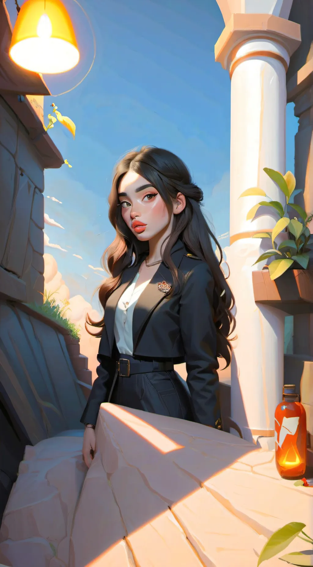 ai character: Eva background