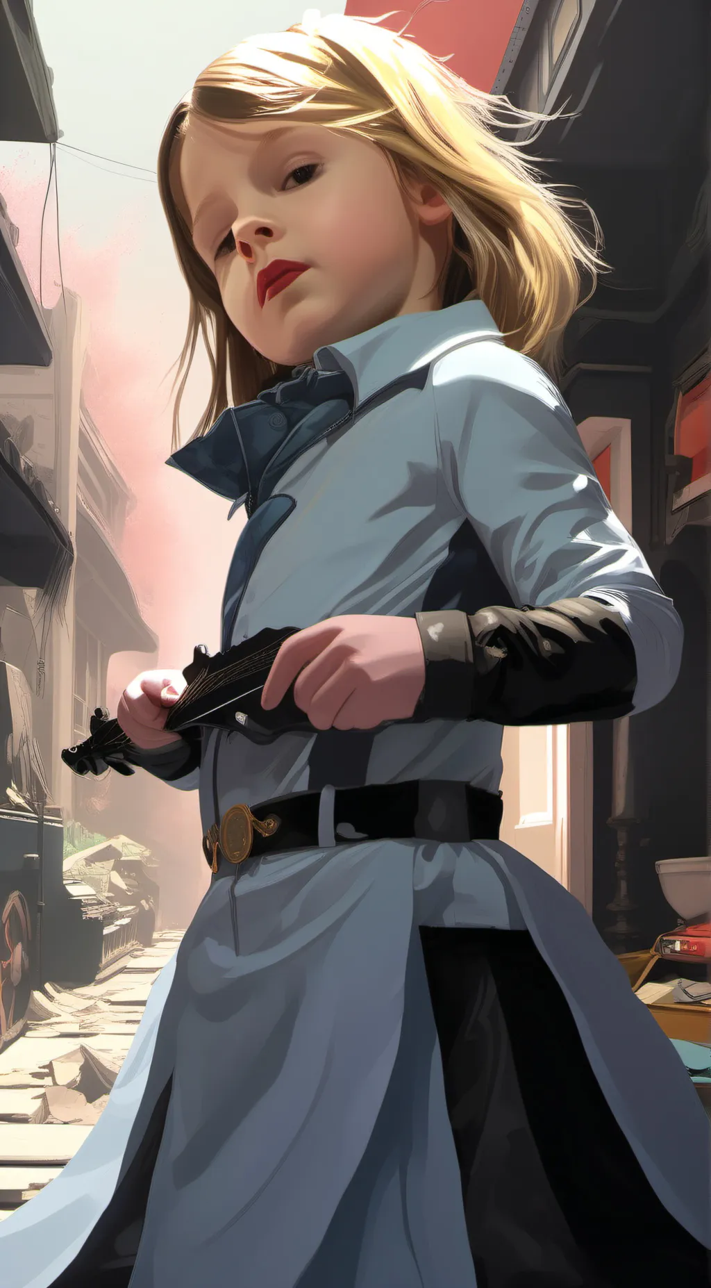 ai character: hallow  background