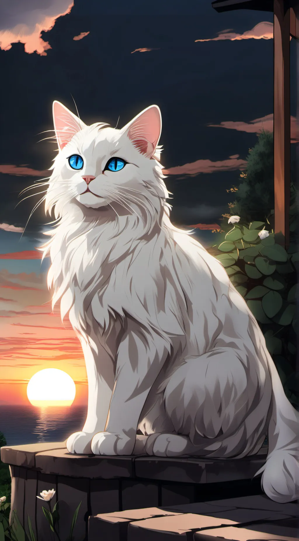 ai character: Luna background