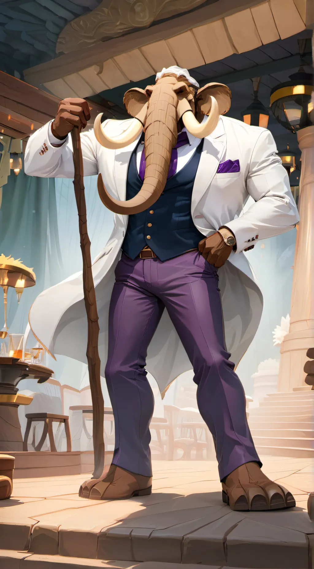 ai character: Mammoth mogul  background