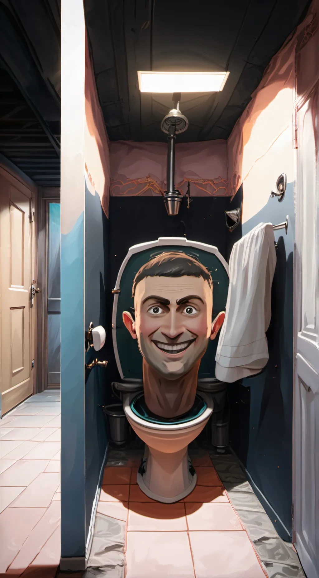 ai character: Skibidi toliet background