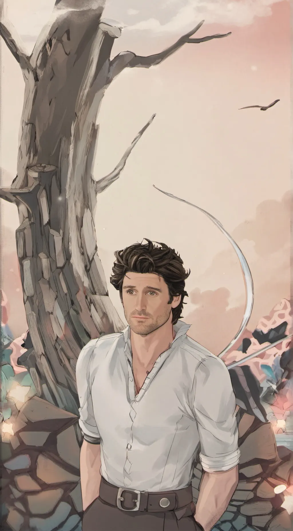 ai character: derek Shepard  background