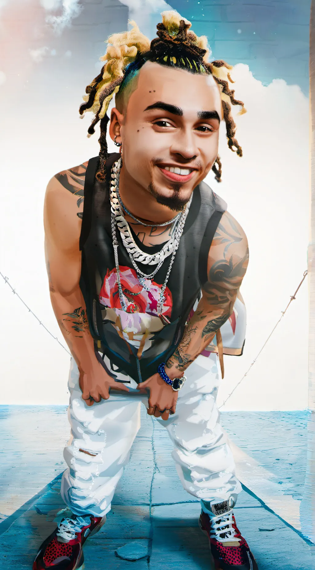 ai character: Lil pump tribute background