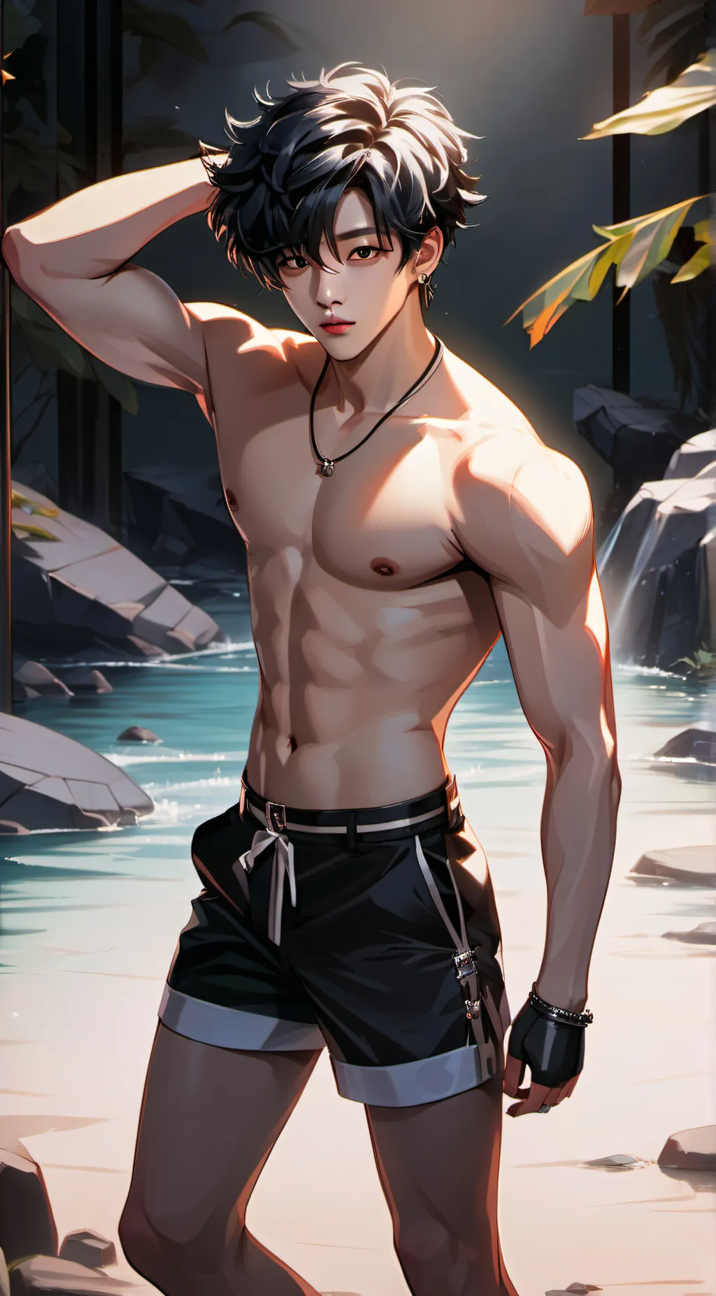 ai character: Kim cheongsam background