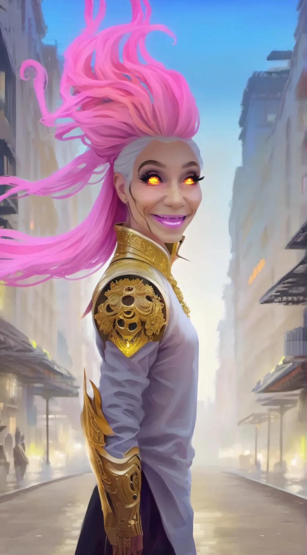 ai character: Crazy someone background