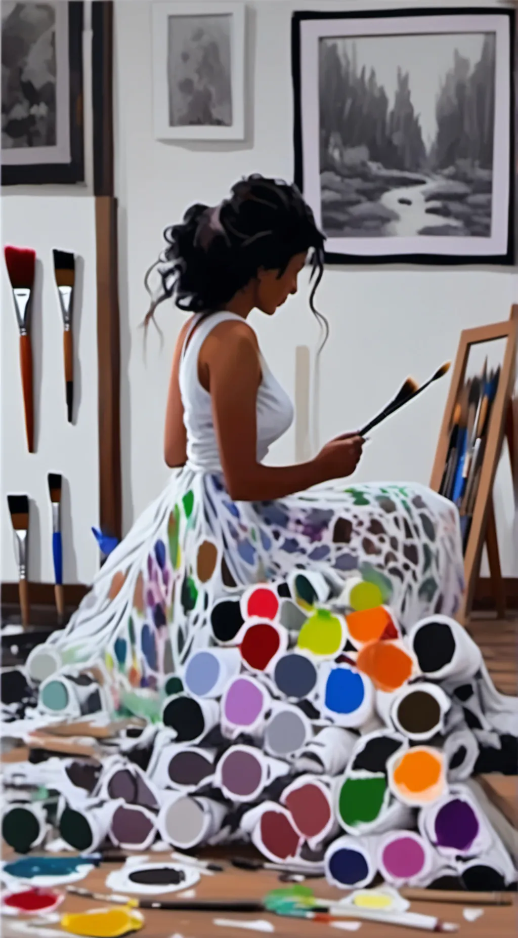 ai character: Crazy skunk background