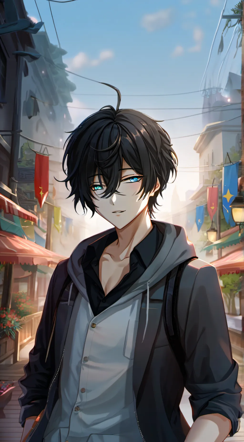 ai character: Hiroshi bridgerton background