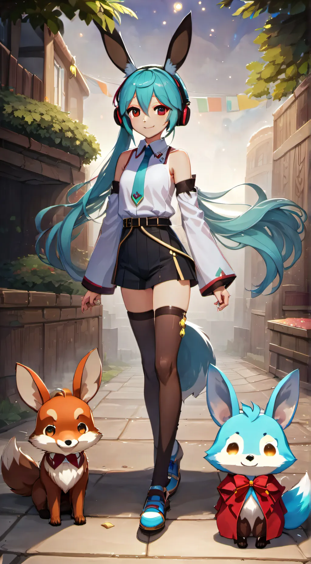 ai character: Miku the Runky  background