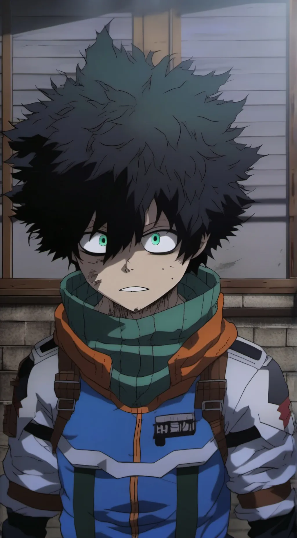 ai character: vigilante deku background