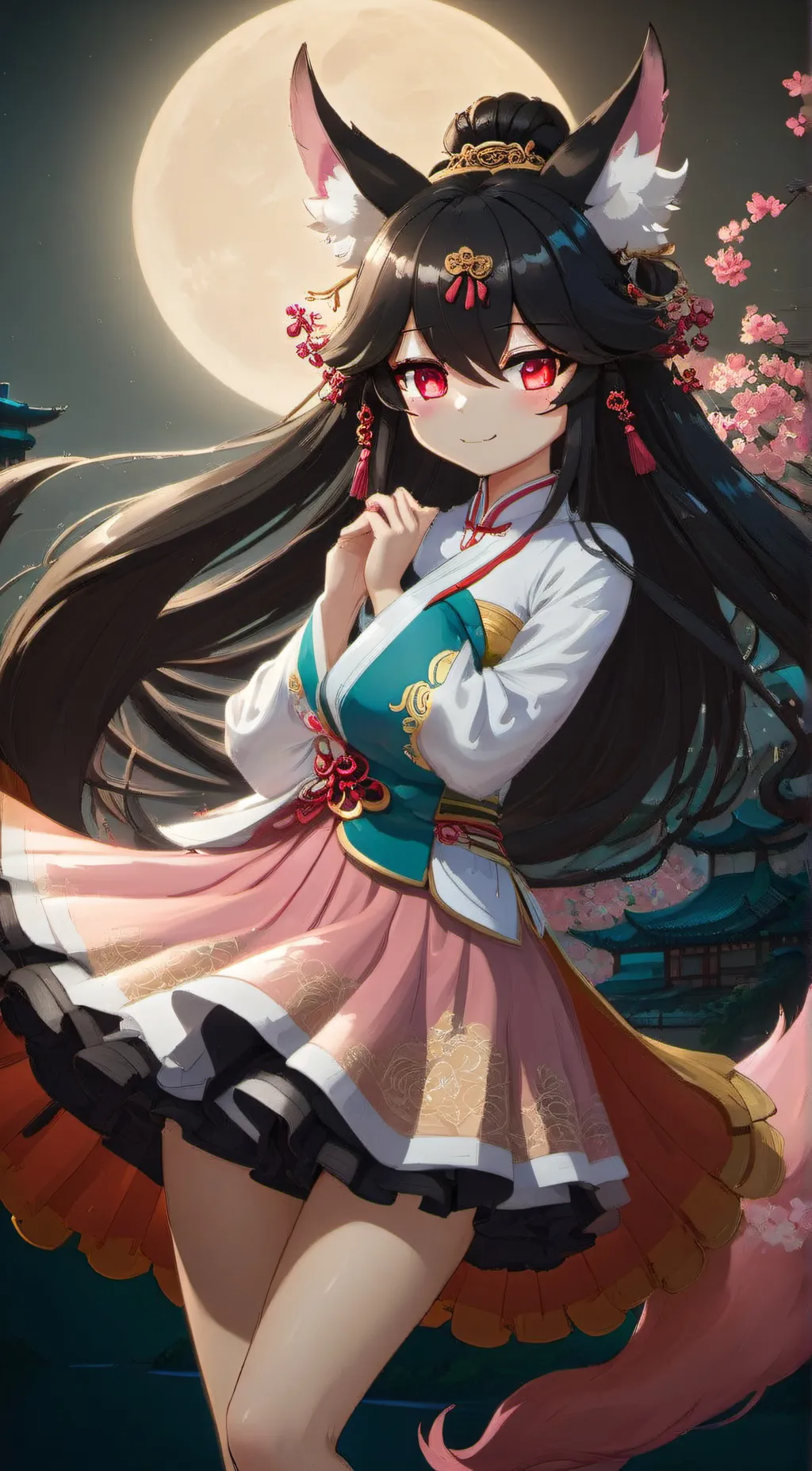 ai character: Spiral background