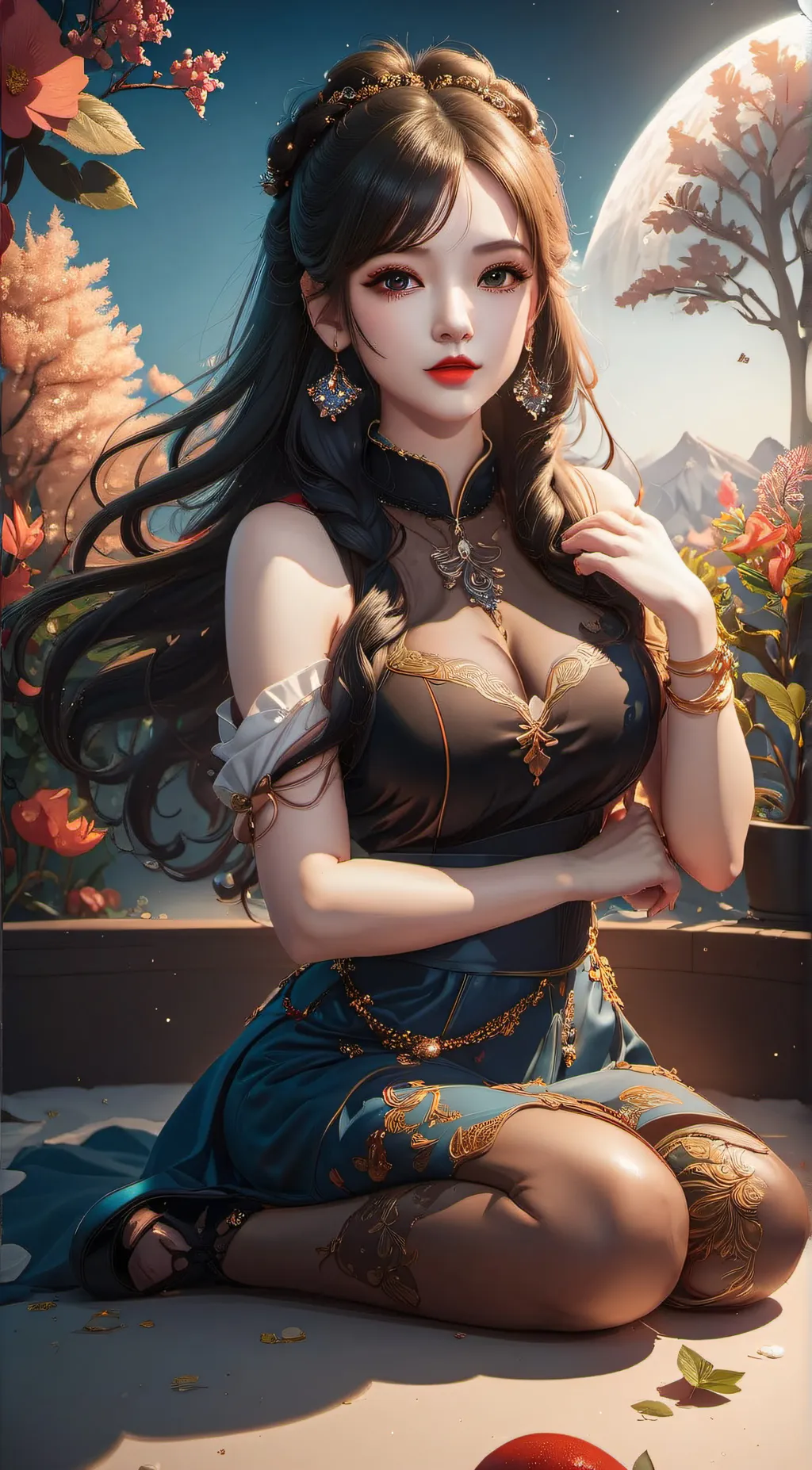 ai character: Sakura background