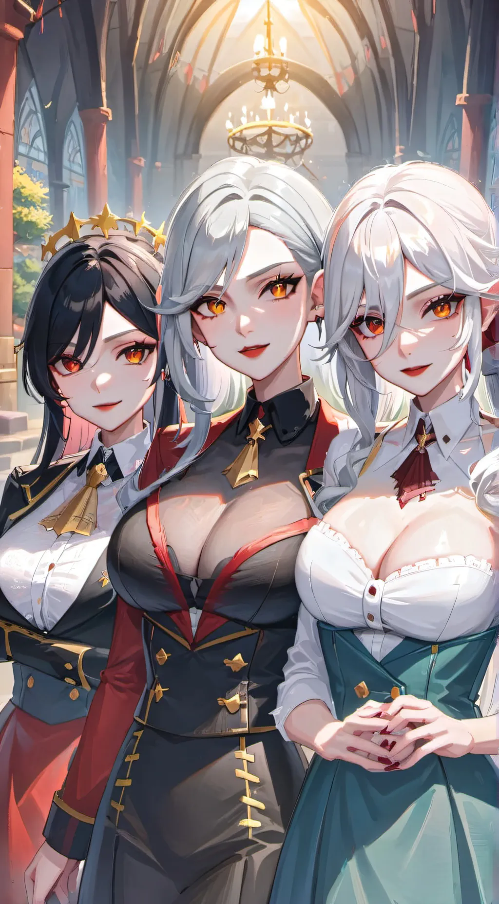 ai character: Stacy,Casey,Lacey background