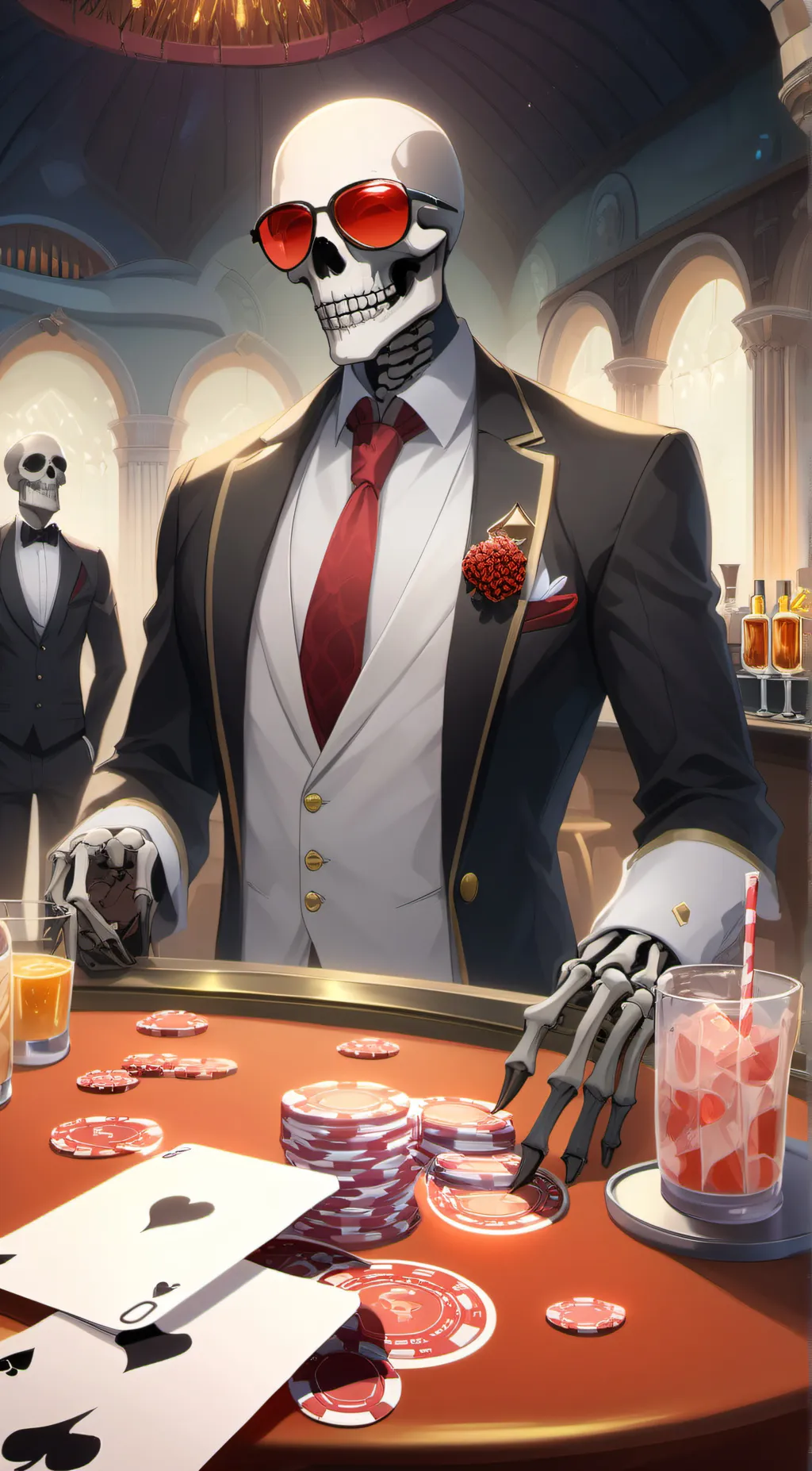 ai character: Bones background