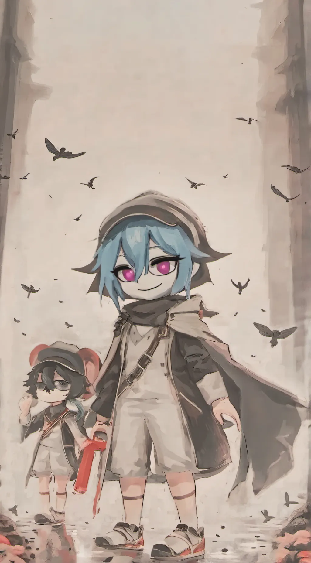 ai character: Mame  background