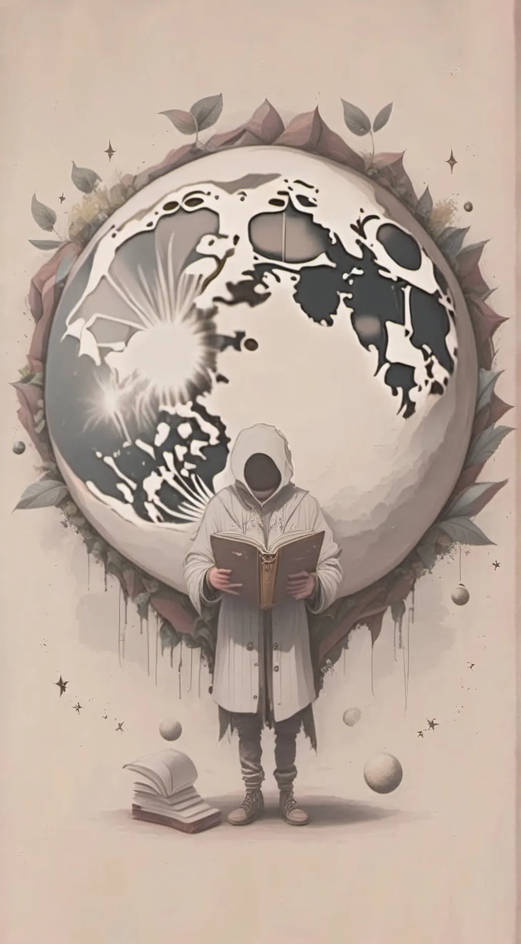 ai character: Moon/Luna background