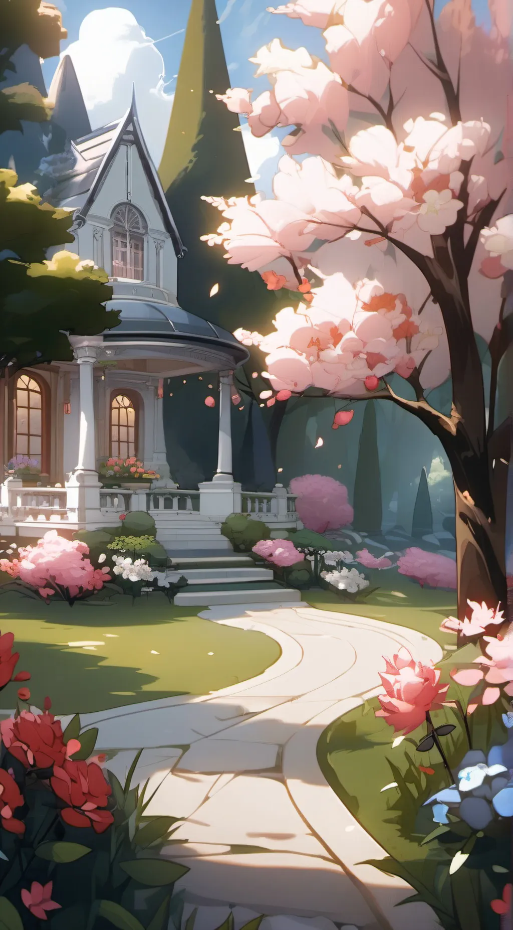 ai character: The Garden 🙏 background