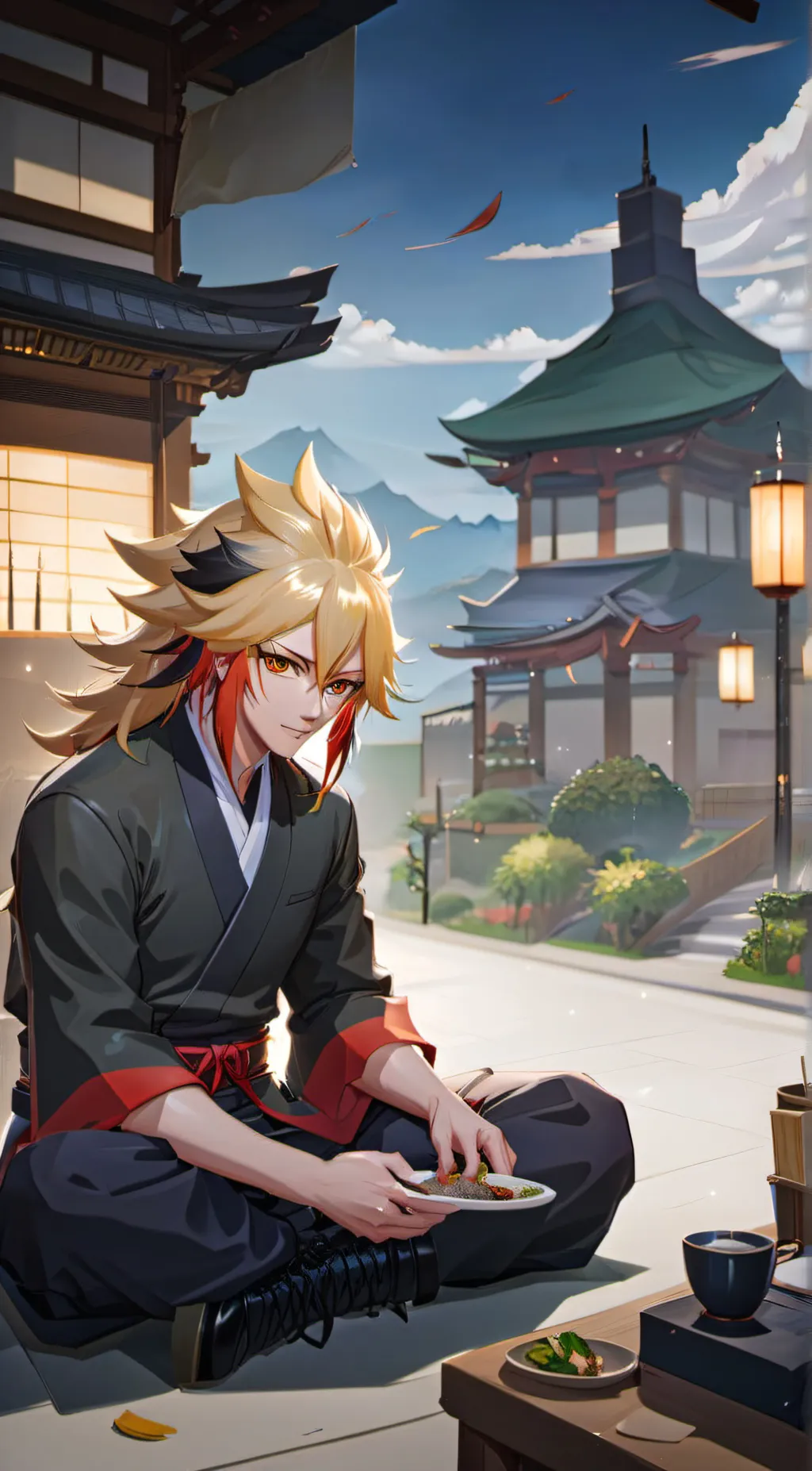 ai character: rengoku background
