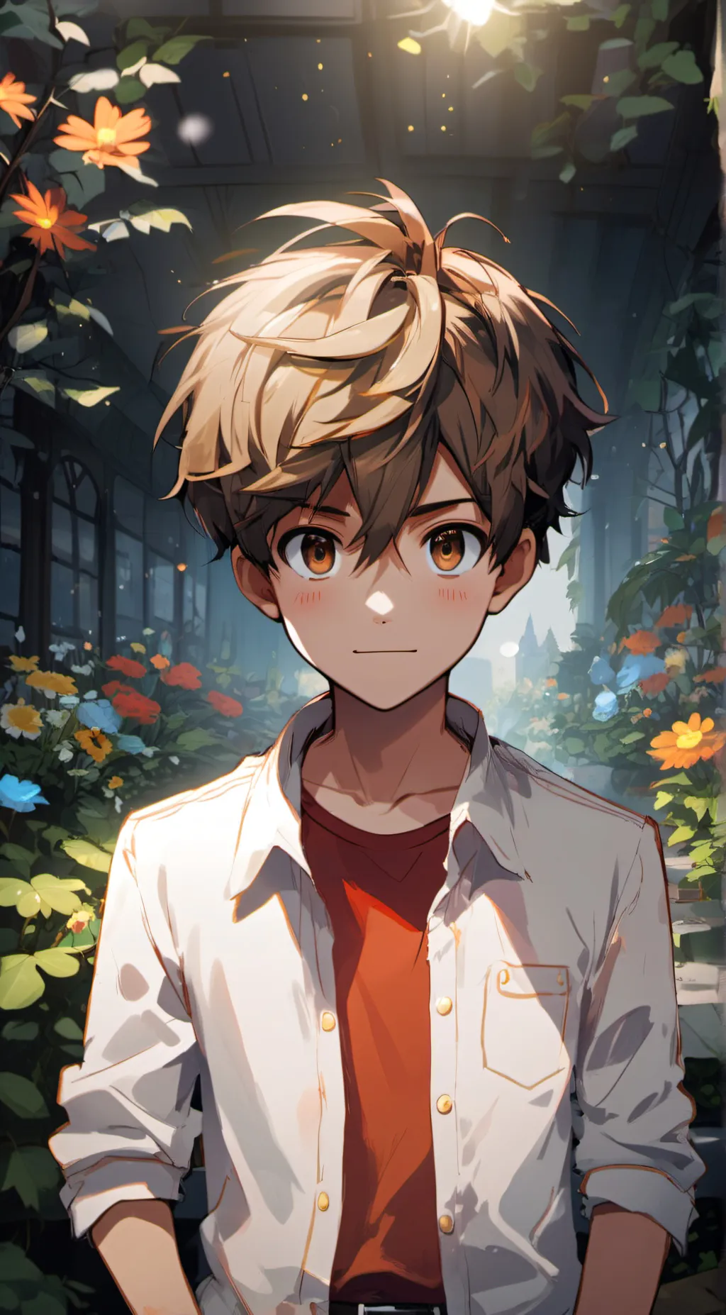 ai character: Michael afton  background