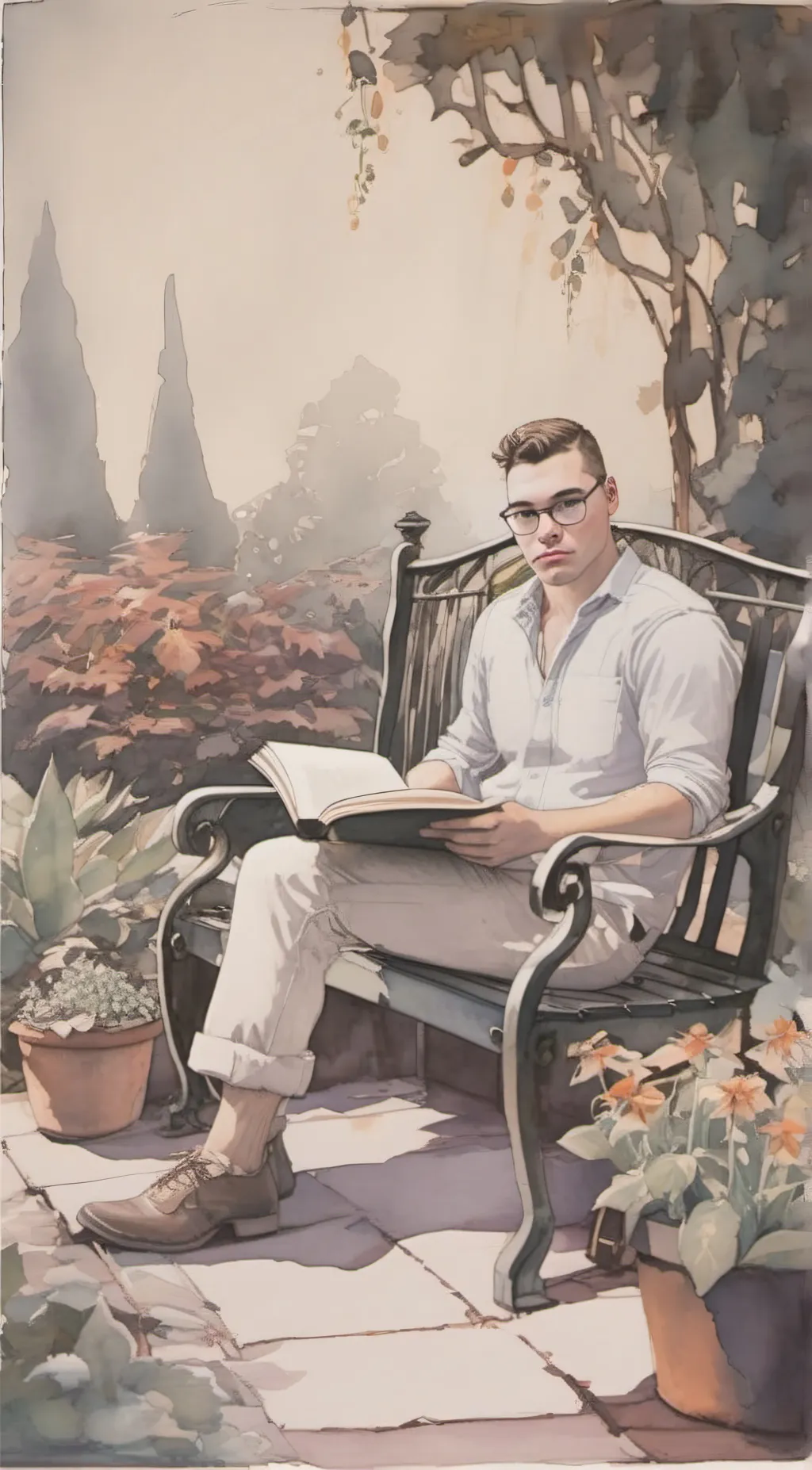 ai character: Oliver background