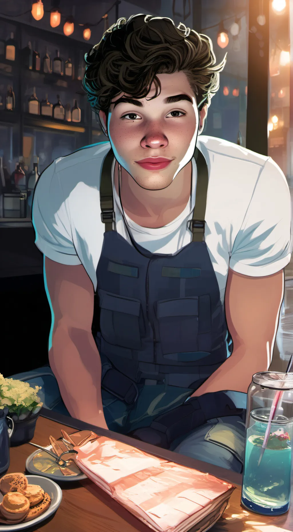 ai character: Vincent  background