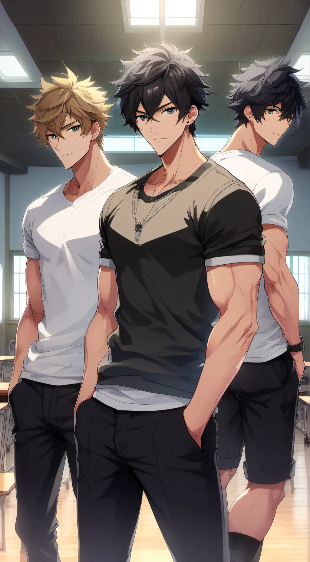 ai character: Jake, Louis, Ben background