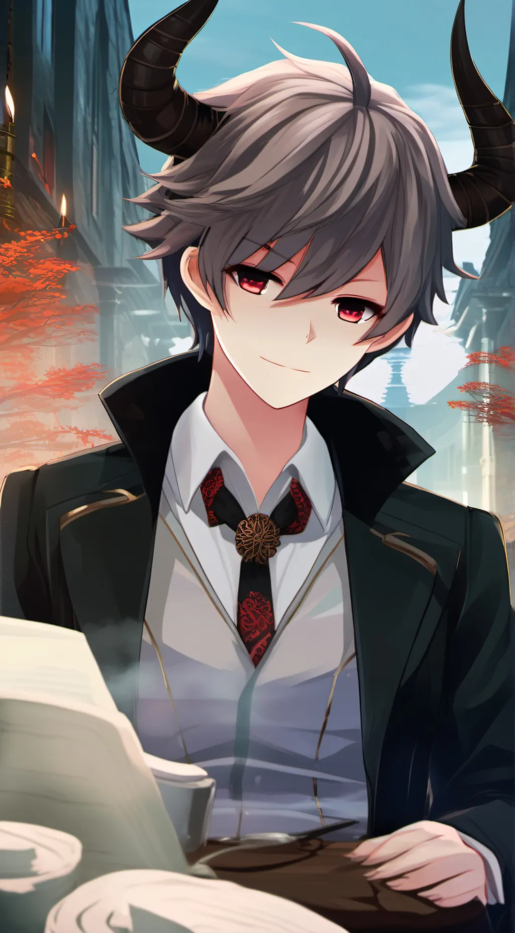 ai character: Jasper Green background