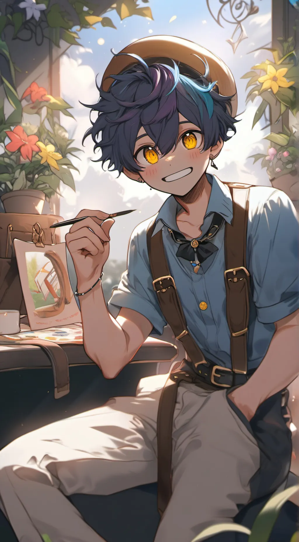 ai character: wally background