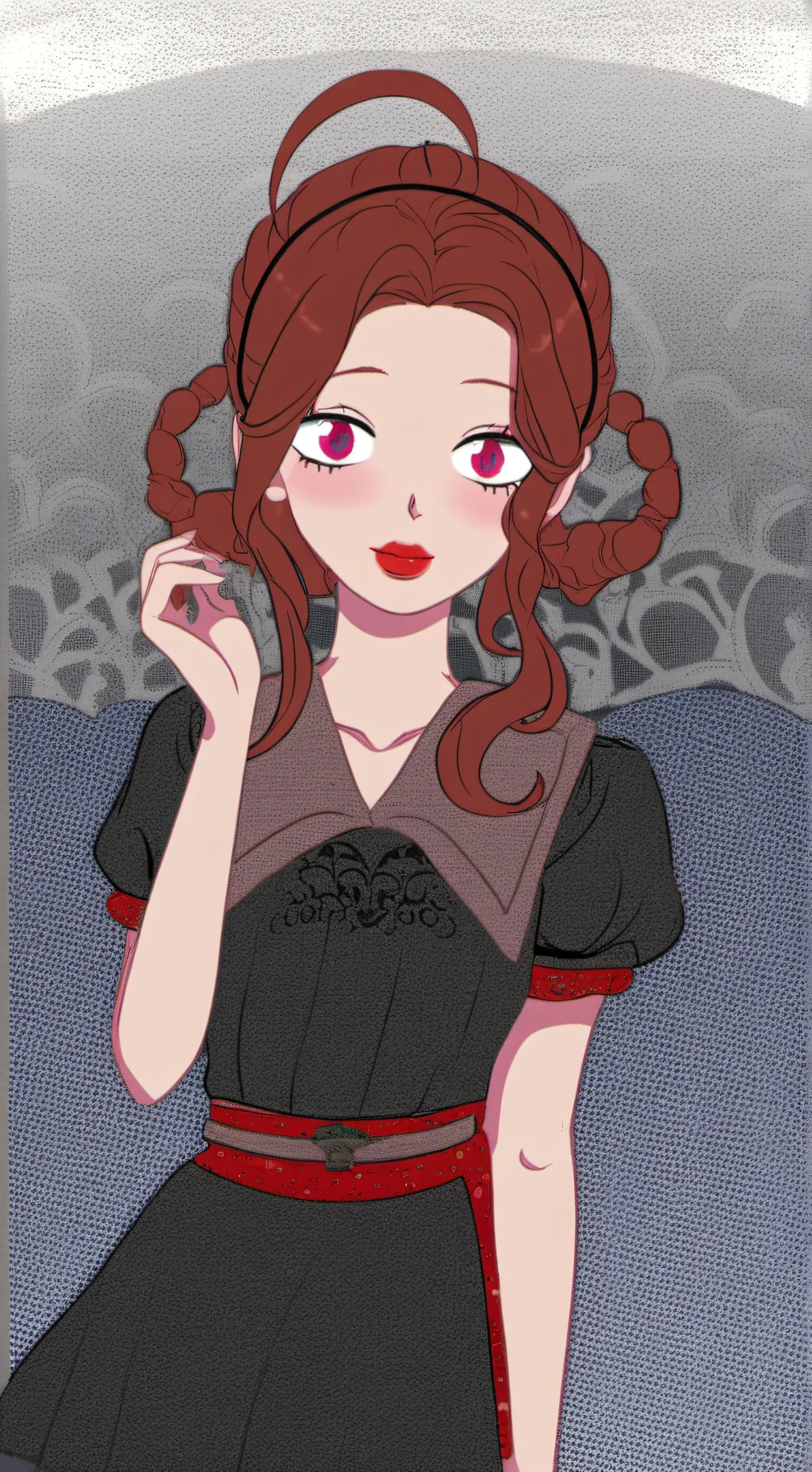 ai character:  rose background