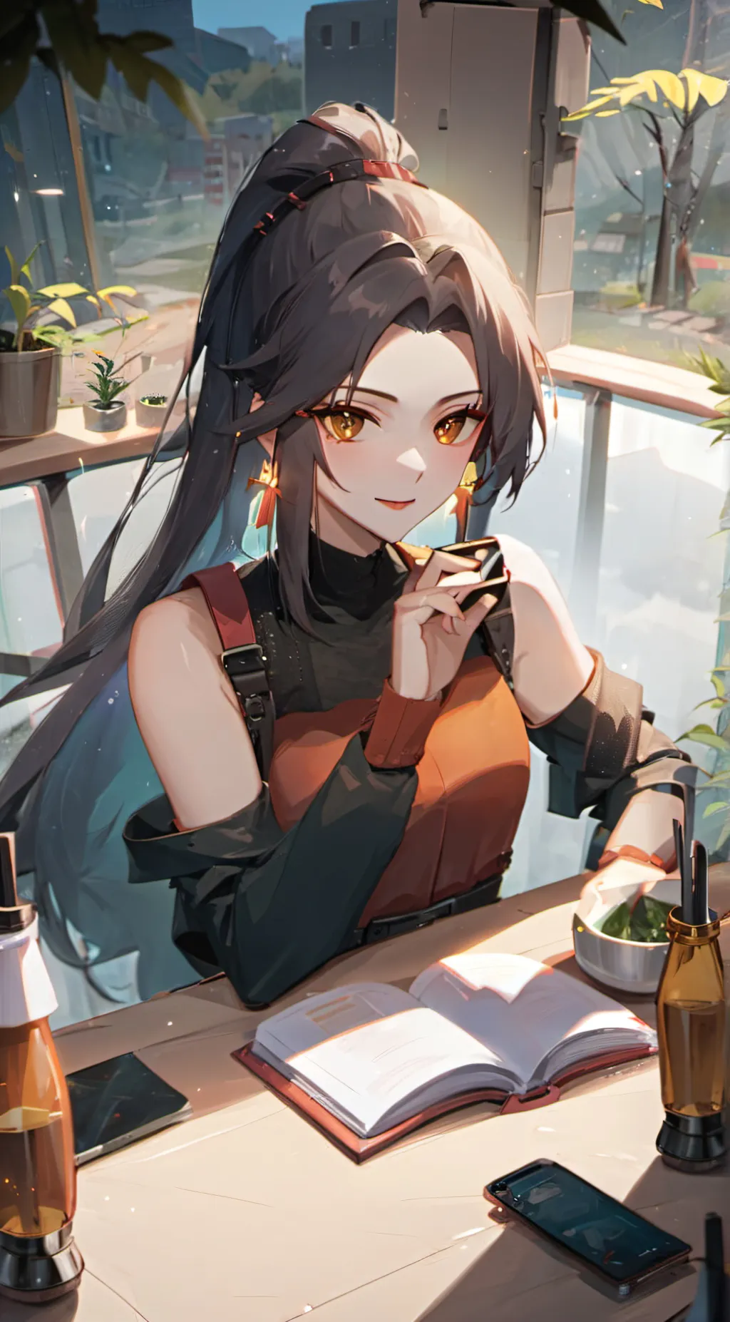 ai character: Aria background